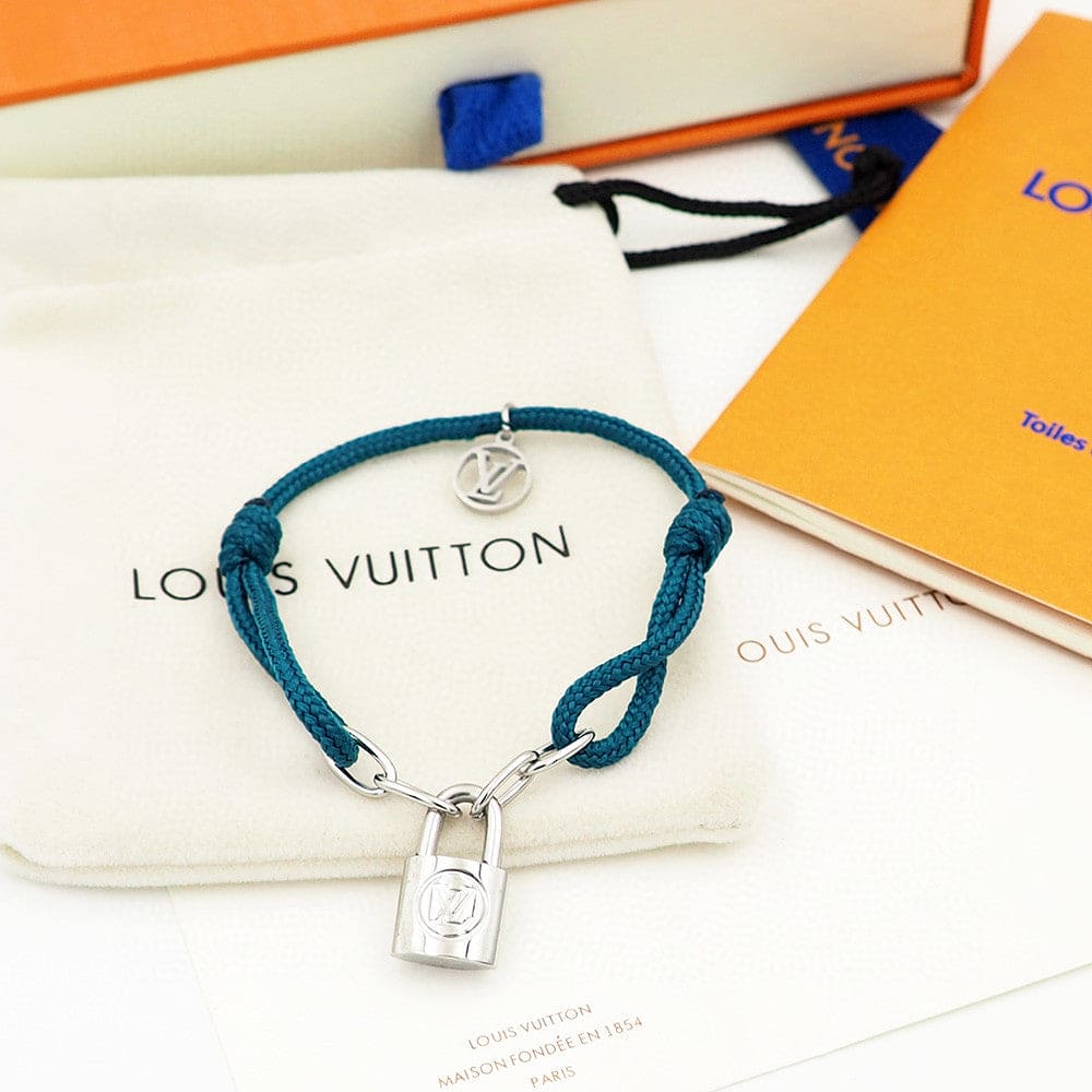18K Louis Vuitton Silver Lockit X Virgil Abloh Bracelet