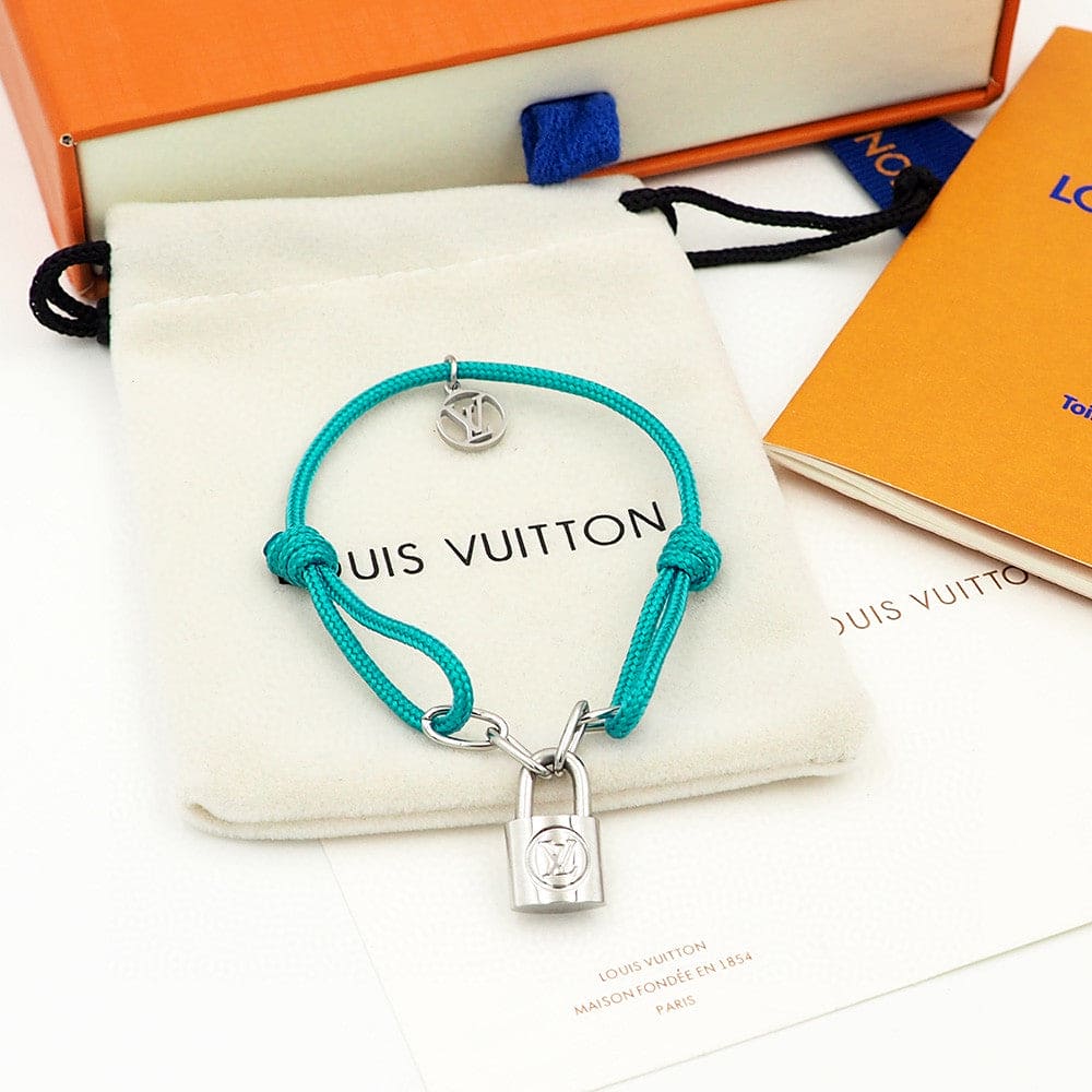 18K Louis Vuitton Silver Lockit X Virgil Abloh Bracelet