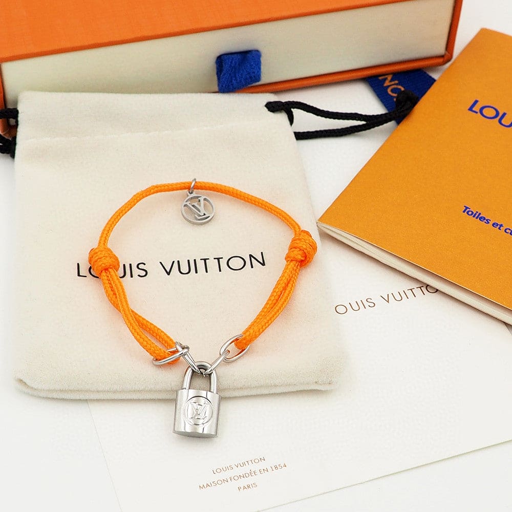 18K Louis Vuitton Silver Lockit X Virgil Abloh Bracelet