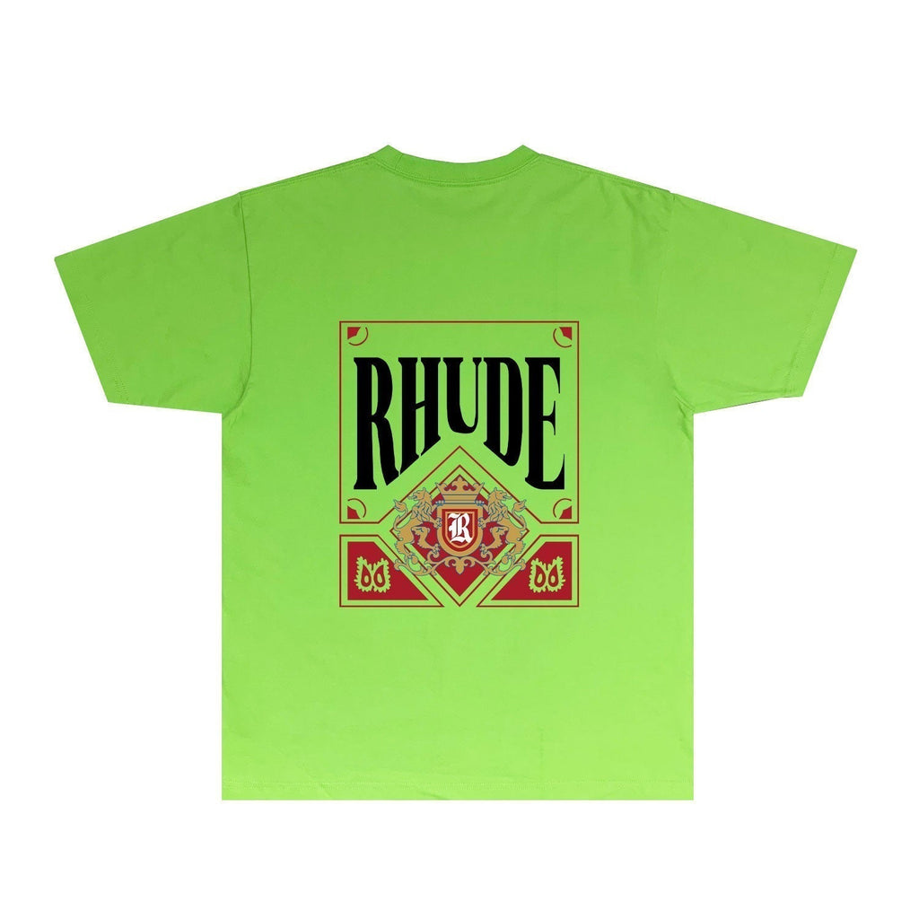 Rhude T-shirts Printed Trendy Pure Cotton