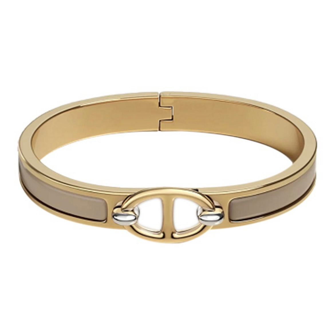 18K Mini Clic Chaine D'ancre Hermes Bracelet