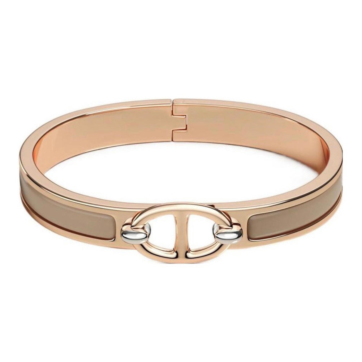 18K Mini Clic Chaine D'ancre Hermes Bracelet