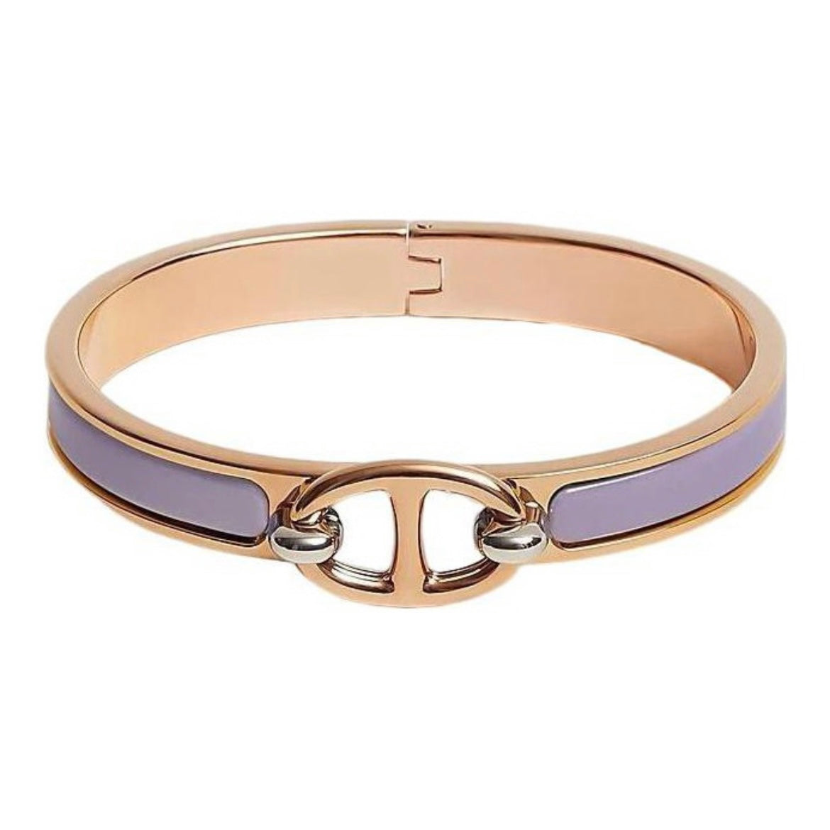 18K Mini Clic Chaine D'ancre Hermes Bracelet