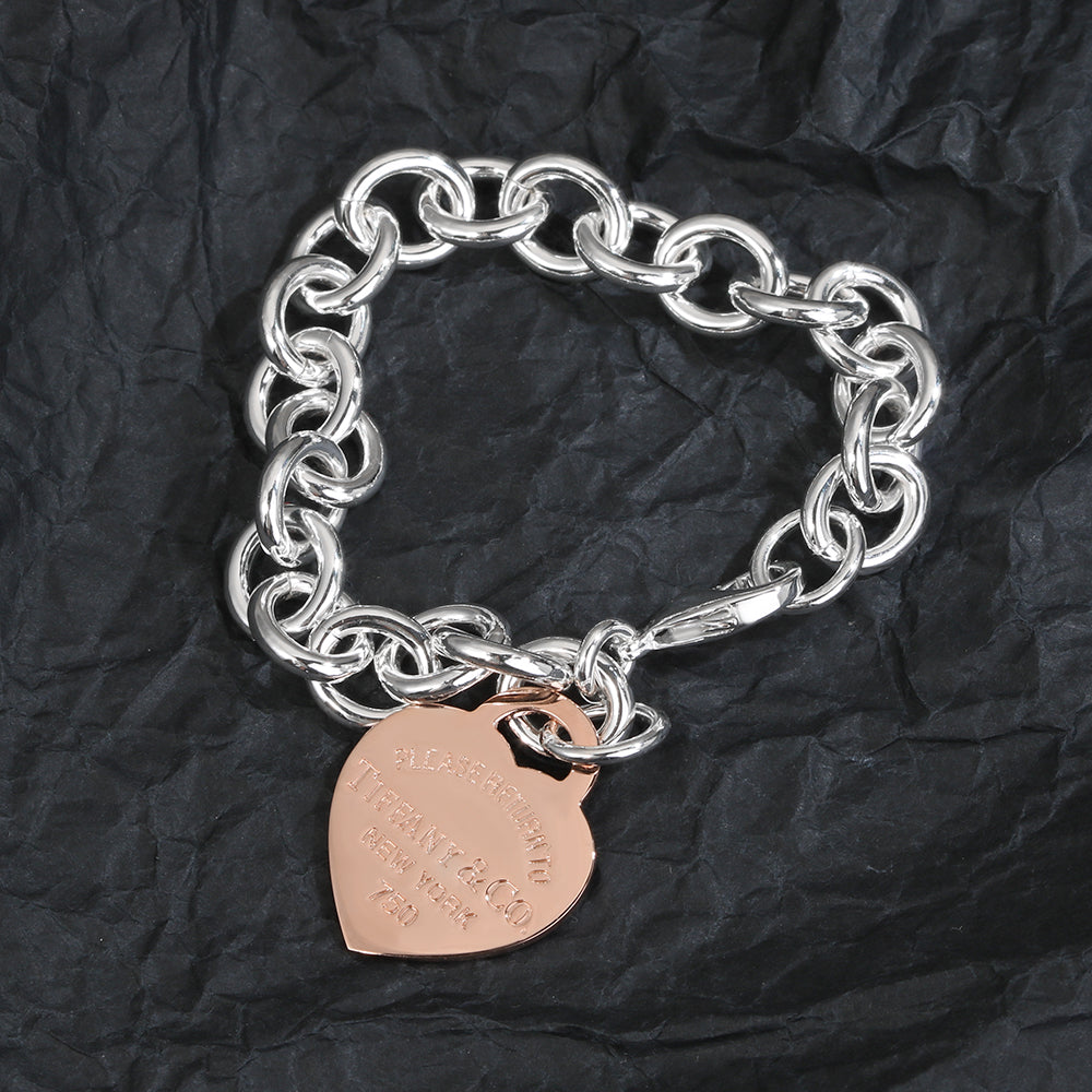 18K Tiffany Heart Tag Bracelet