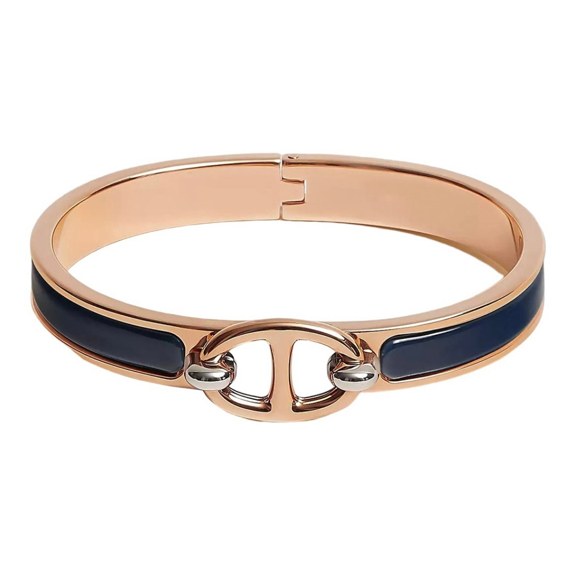 18K Mini Clic Chaine D'ancre Hermes Bracelet